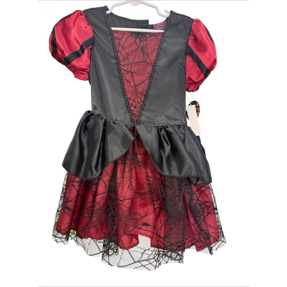 NWT Children’s Place Satin Spider Witch Halloween Costume Girls Sz. CS (4)